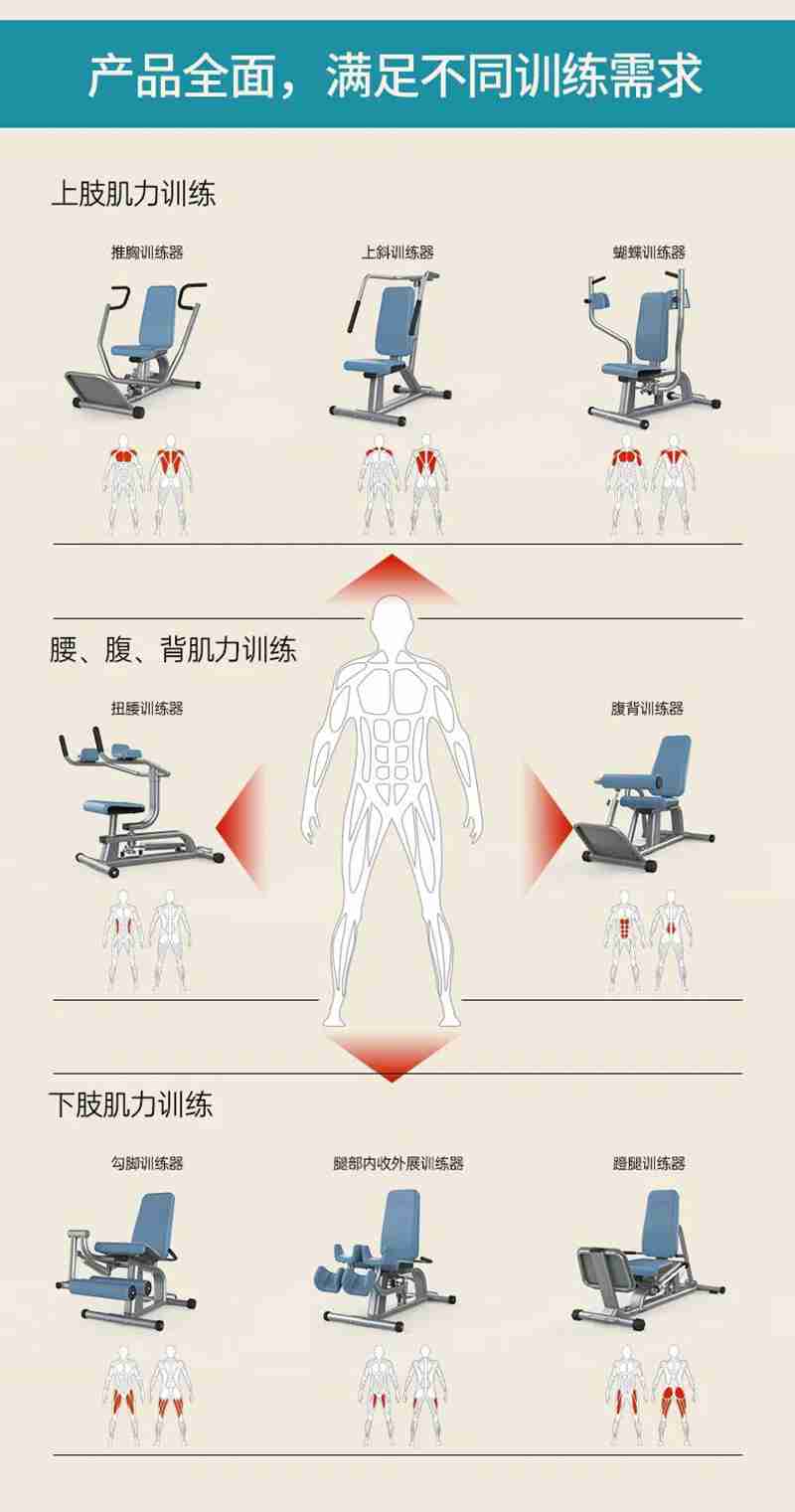 好博56等速肌力训练系列：专为老年人打造的肌肉力量训练器